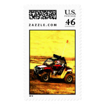 ATV Rider - All Terrain Extreme  Motorsports Postage Stamp