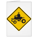 ATV Traffic Highway Sign Cards