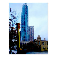 ATX Downtown with Guitar Post Card