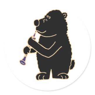 AU- Black Bear Playing the Clarinet