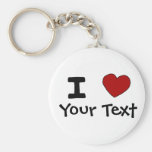 AU- I Heart Love Custom Design Key Chains