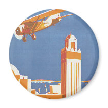 Au Maroc Par Avion Fridge Magnet