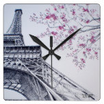 Au printemps wall clocks