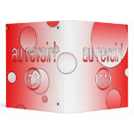 Au Revoir! Canada Flag Colors Pop Art binders