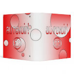 Au Revoir! Canada Flag Colors Pop Art Binders