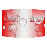 Au Revoir! Canada Flag Colors Pop Art Vinyl Binders