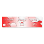 Au Revoir! Canada Flag Colors Pop Art Bumper Sticker