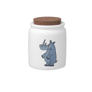 AU- Rhino with an Attitude Candy Jar