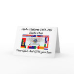 AU Universe Folded QSL Card