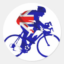 Auatralian Biker Round Sticker