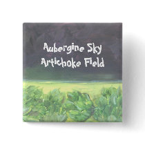 Aubergine Sky Artichoke Field buttons by susanpaynetrutna Aubergine Sky Artichoke Field buttons