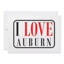 Auburn, Alabama City Design Custom Announcements