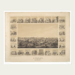 Auburn, California 1857 Panoramic Map (2508A) posters