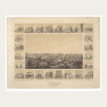 Auburn, California 1857 Panoramic Map (2508A) posters by Bancroft Auburn, California 1857 Panoramic Map (2508A) posters