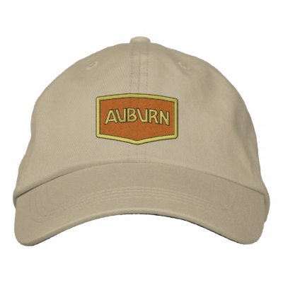 This is an embroidered reproduction of the Auburn Automobile Company logo