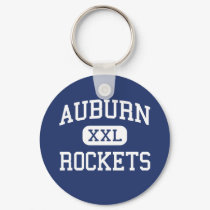 Auburn - Rockets - High - Auburn Massachusetts keychains