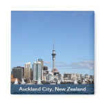 Auckland City, New Zealand by Day Refrigerator Magnets