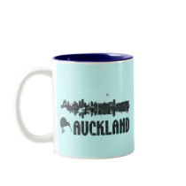 Auckland New Zealand Skyline Coffee Mug