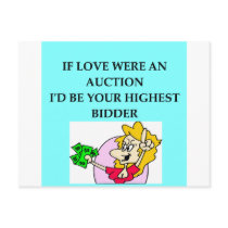 AUCTION lovers Postcards