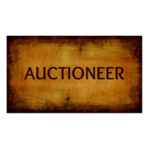 Auctioneer Business Card