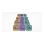 Aucuba-Au-Cu-Ba-Gold-Copper-Barium Customized Photo Card