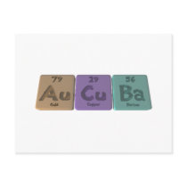 Aucuba-Au-Cu-Ba-Gold-Copper-Barium Postcards