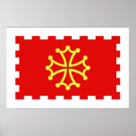 Aude, France flag Posters