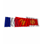 Aude, Languedoc-Roussillon &amp; France flags Tee Shirts