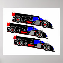 Audi R18s Le Mans 2011 was Downhill Posters