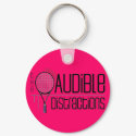 Audible Distractions Team Keychain by jodlip Audible Distractions Team Keychain