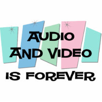 Audio and Video Is Forever photo sculptures