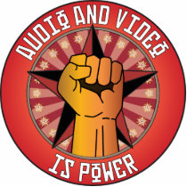 Audio And Video Is Power photo sculptures