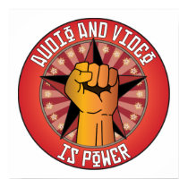 Audio And Video Is Power posters by busybrain Audio And Video Is Power posters