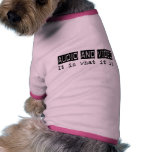 Audio and Video It Is Pet Tee Shirt