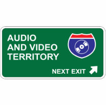 Audio and Video Next Exit photo sculptures by whatitis Audio and Video Next Exit photo sculptures
