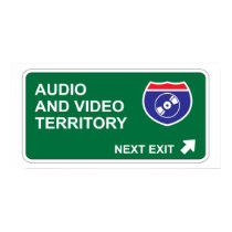 Audio and Video Next Exit posters by whatitis Audio and Video Next Exit posters