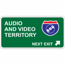 Audio and Video Next Exit t-shirts by whatitis Audio and Video Next Exit t-shirts