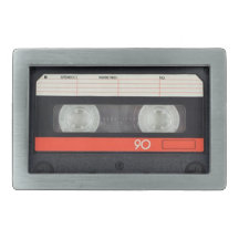 audio casette tape belt buckle