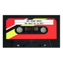 Audio Cassette DJ Business Card