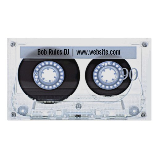 Audio Cassette DJ Business Card