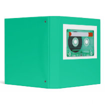 audio compact cassette 3 ring binder