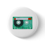 audio compact cassette pinback buttons