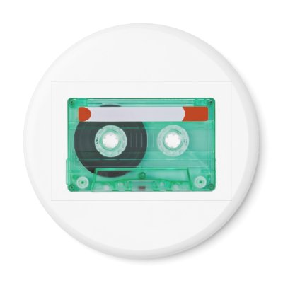 audio compact cassette refrigerator magnet by skaljac