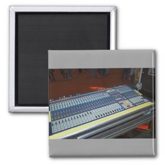 audio mixing console - sound board