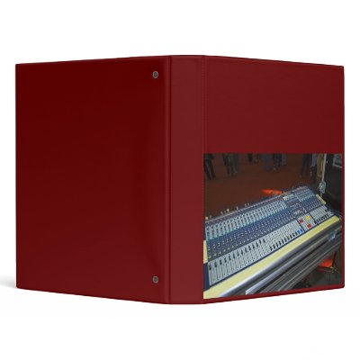 audio mixing console - sound board 3 ring binders by skaljac