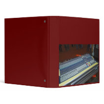 audio mixing console - sound board 3 ring binders