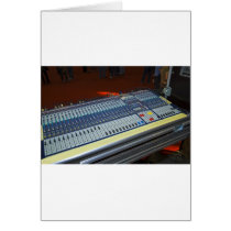 audio mixing console - sound board card