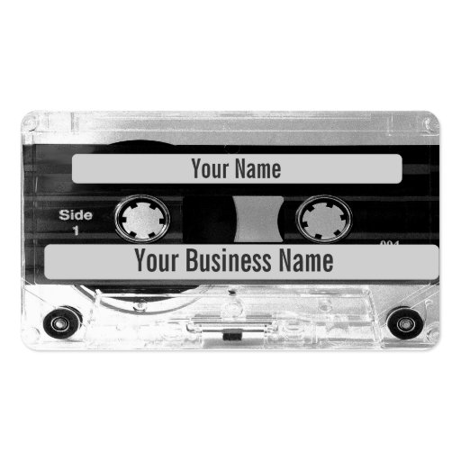 Audio Music Cassette Tape Business Card (front side)