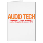 Audio Tech Description Greeting Card