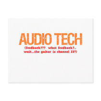Audio Tech Description Postcard